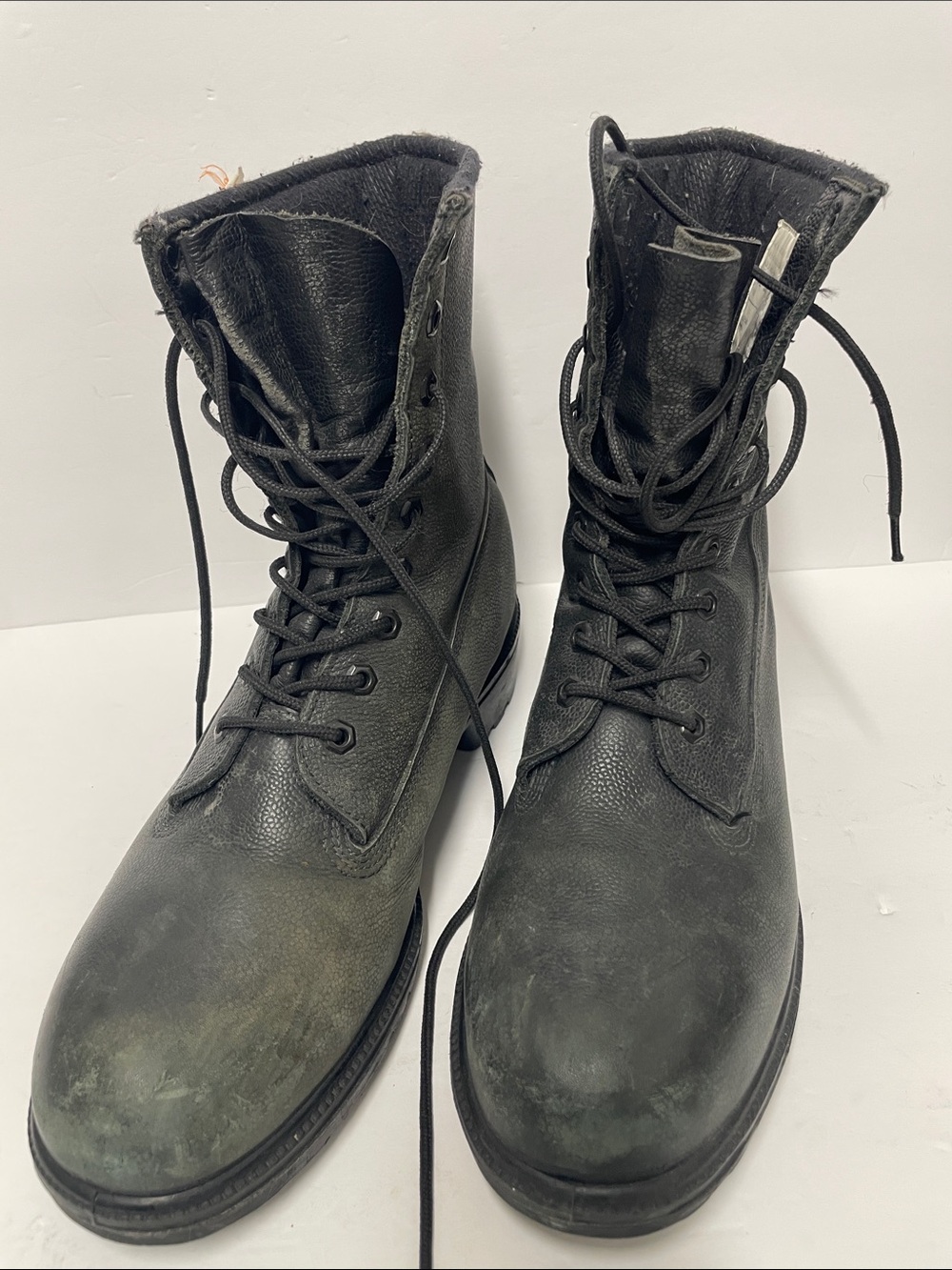 Men's Black Lace-Up Tactical Boots